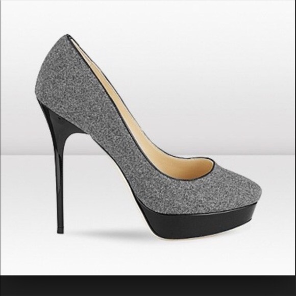 Jimmy Choo Shoes - ❤️JIMMY CHOO COSMIC GREY FLANNEL PUMP